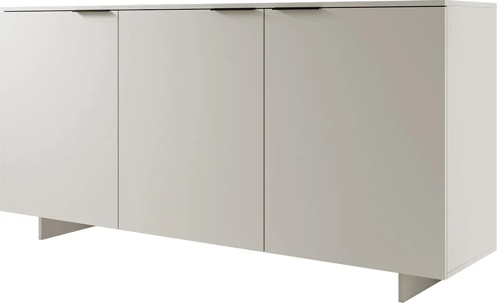 Buffet beige 180 cm 3 portes Canterbury - Design épuré et grand rangement