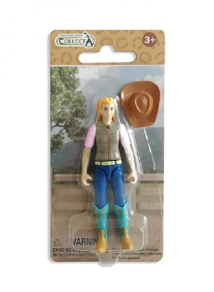 Jouet Figurine Cowgirl Durable - Peinte à la main pour enfants et fans