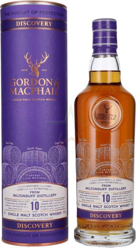 Gordon & MacPhail MILTONDUFF 10 Years Old Discovery Single Malt Scotch Whisky 43,00 % 0,70 Liter