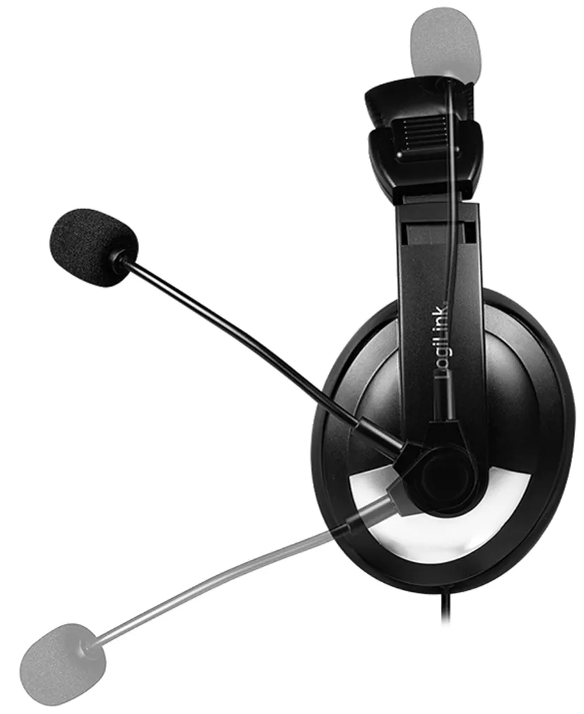 LogiLink HS0019A Cuffia stereo LogiLink con controllo, 1x USB-A, nero