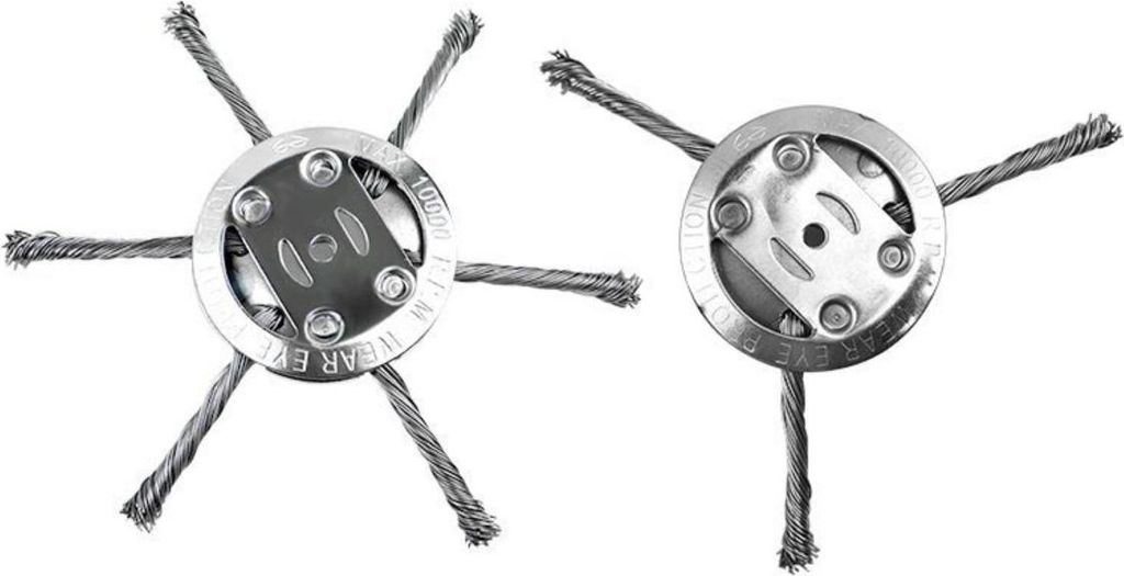 INF Leichte Stahl-Draht-Trimmer-Scheibe 15cm 5mm Bohrung, 2er Set