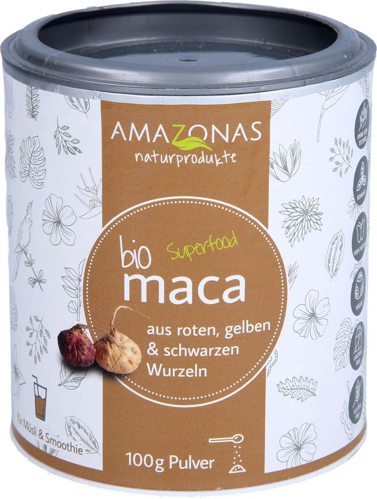 AMAZONAS Naturprodukte  Maca Pulver, 100 g Pulver Produktbild 