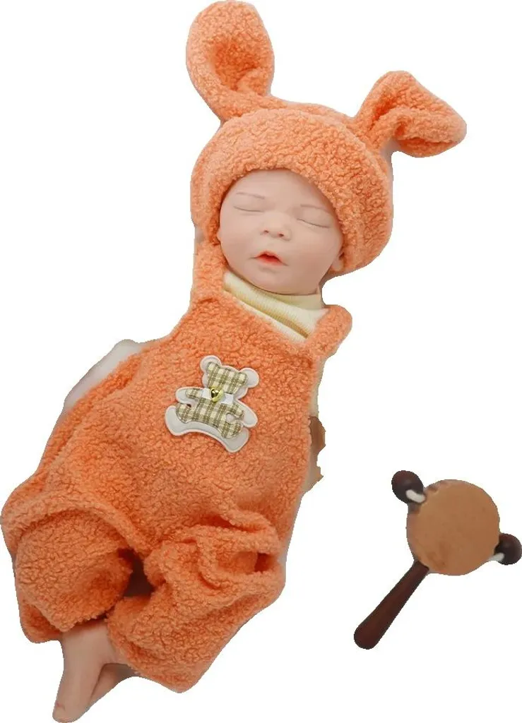 Poupée Bébé Reborn Silicone Réaliste : Jouet Sûr et Doux Blanc Ivoire
