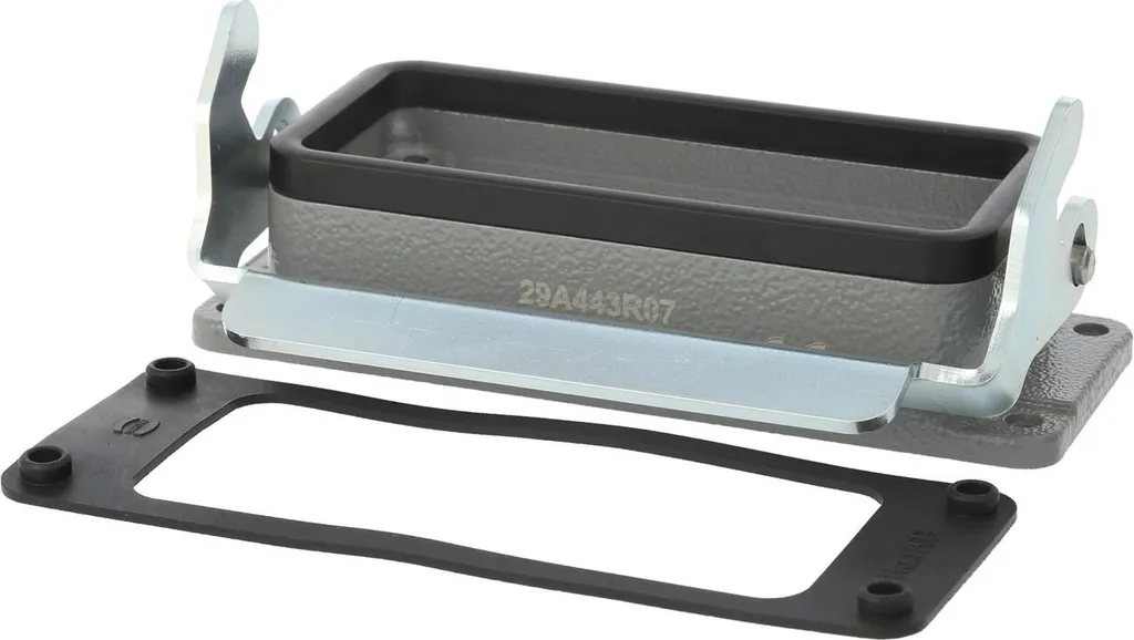Boîtier rapporté HARTING Han 16B avec étrier longitudinal de sécurité