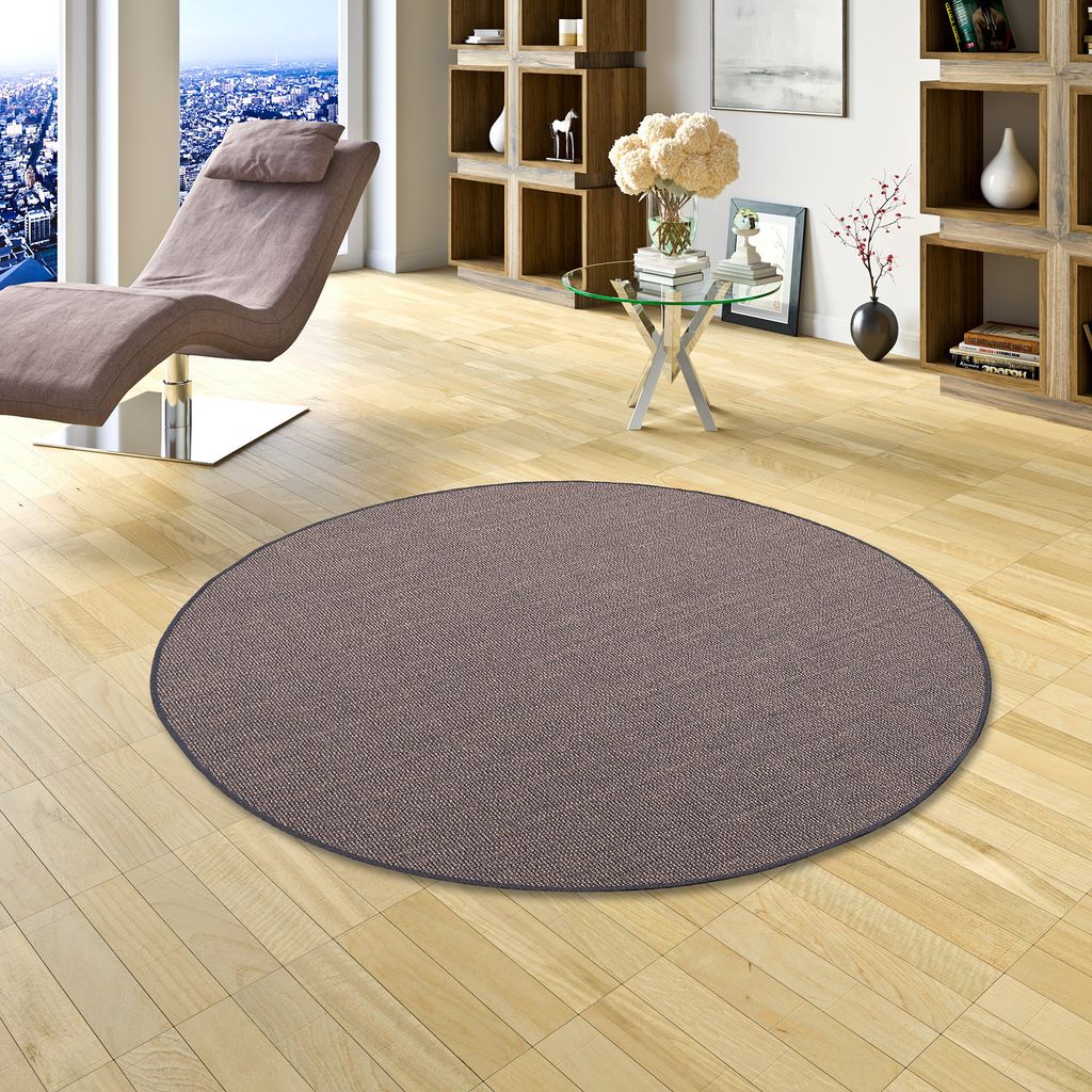 Sisal Natur Teppich Astra Stone Mix Rund, Größe:400 cm Rund
