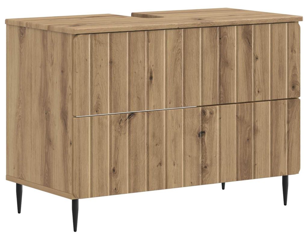 vidaXL Mobiletti per lavabo ZWOLLE, effetto legno Immagine del prodotto 