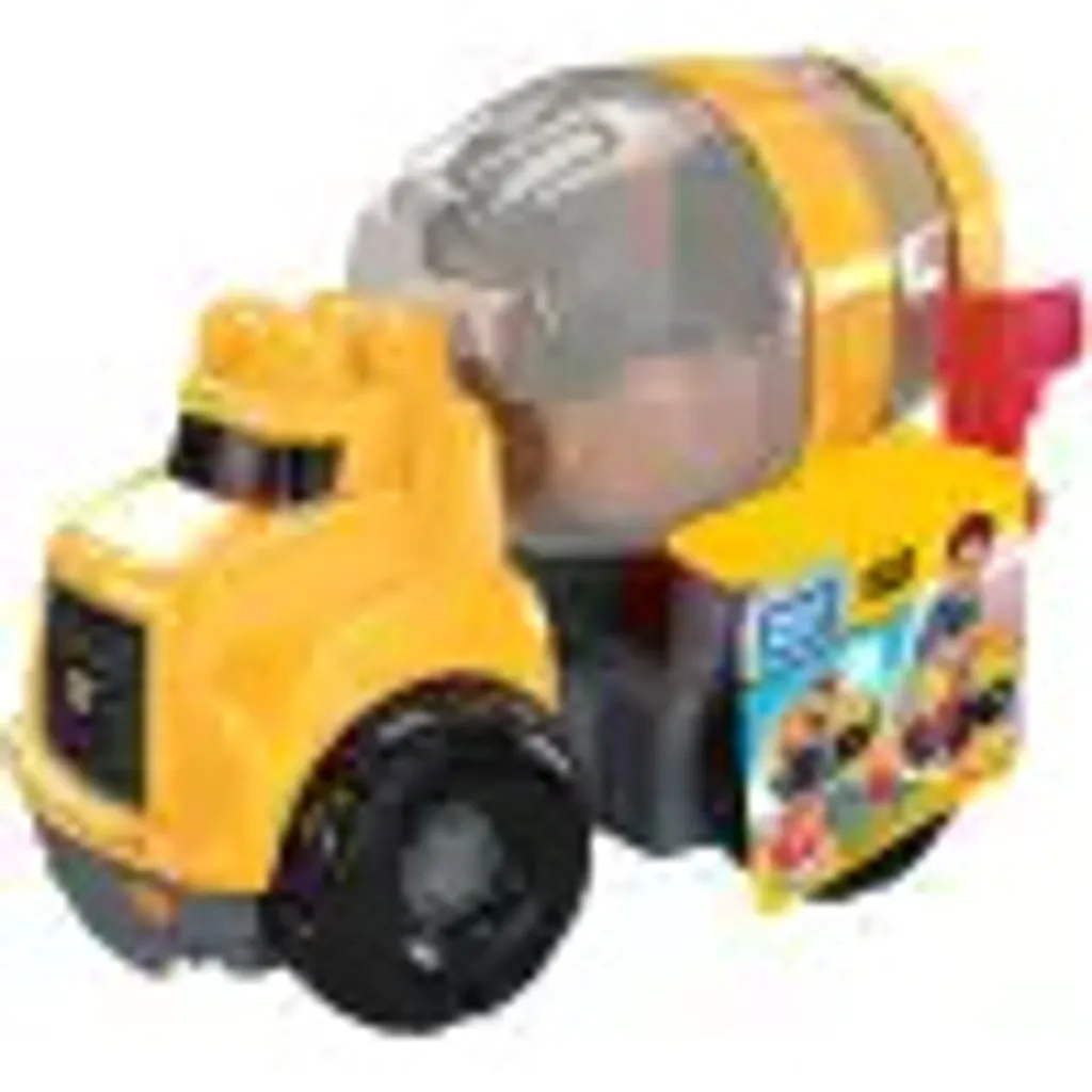 Bétonnière Mega Bloks CAT rotative avec 9 gros blocs de construction - 11