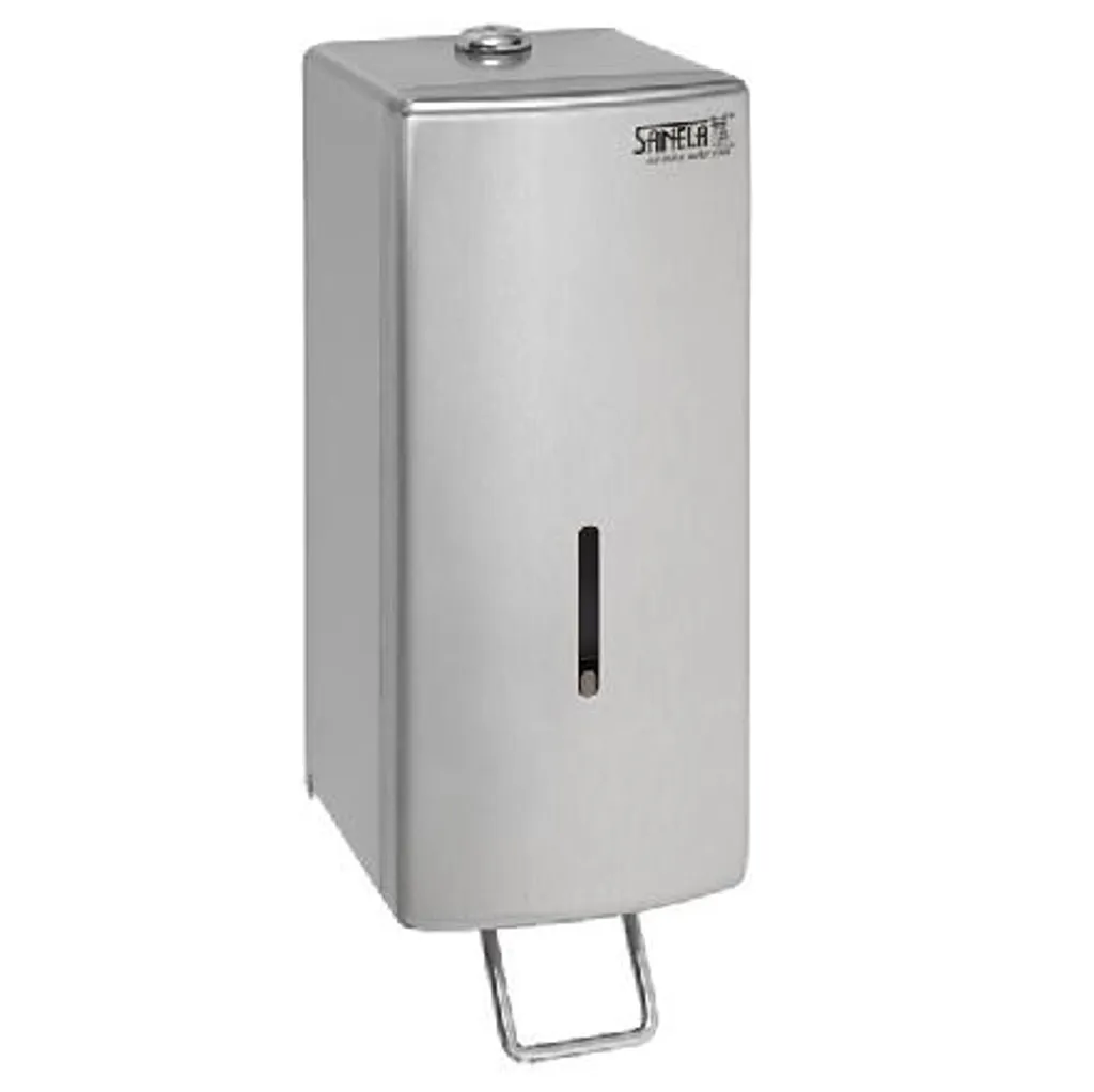 Distributeur de savon mural 1000 ml Sanela en inox brossé modèle SLZN 73