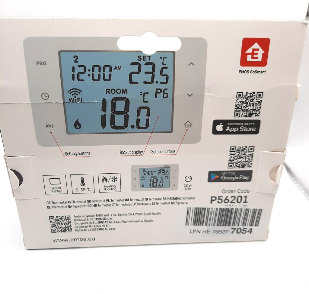 EMOS GoSmart Digitálny izbový termostat s WiFi P56201 Obrázok produktu 18