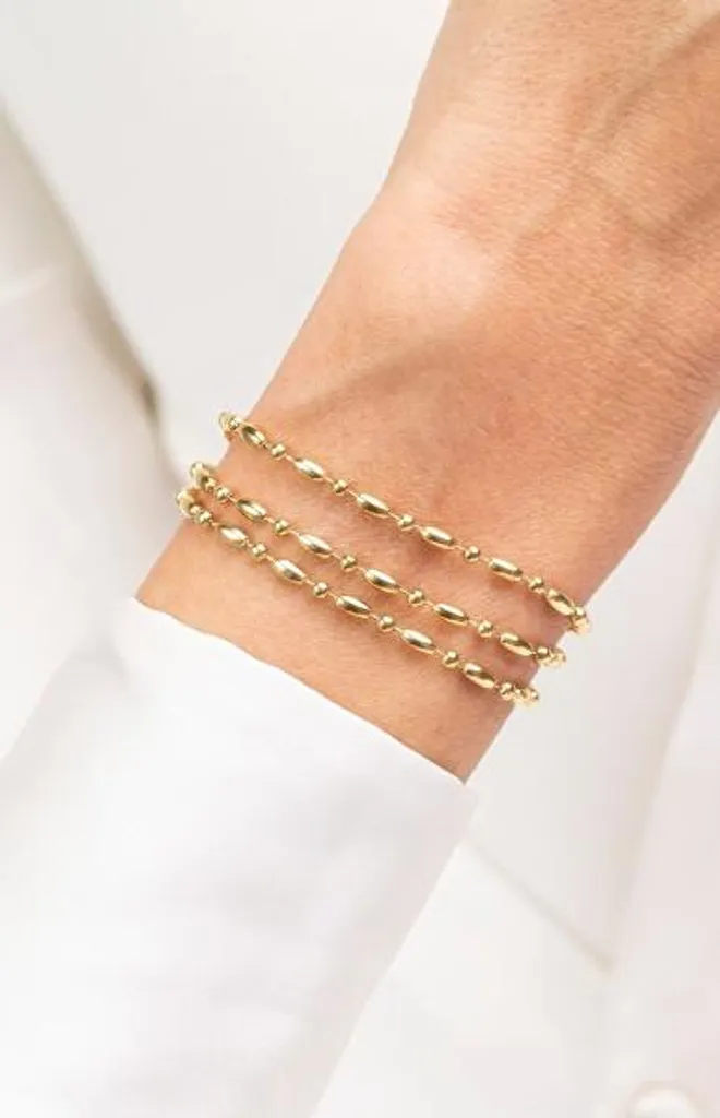 Bracelet triple chaîne MCB250181G ajustable et résistant à l'eau - 2