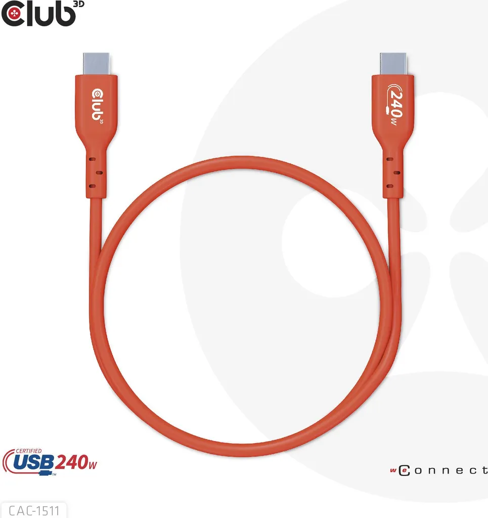 Câble de Charge USB-C vers USB-C 240W EPR Longue Distance de 4m