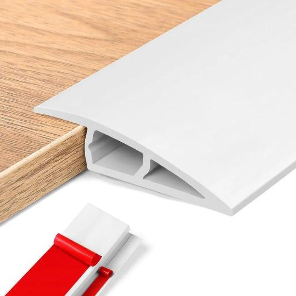 Profilé de jonction pour parquets et lames PVC pose rapide sans trou