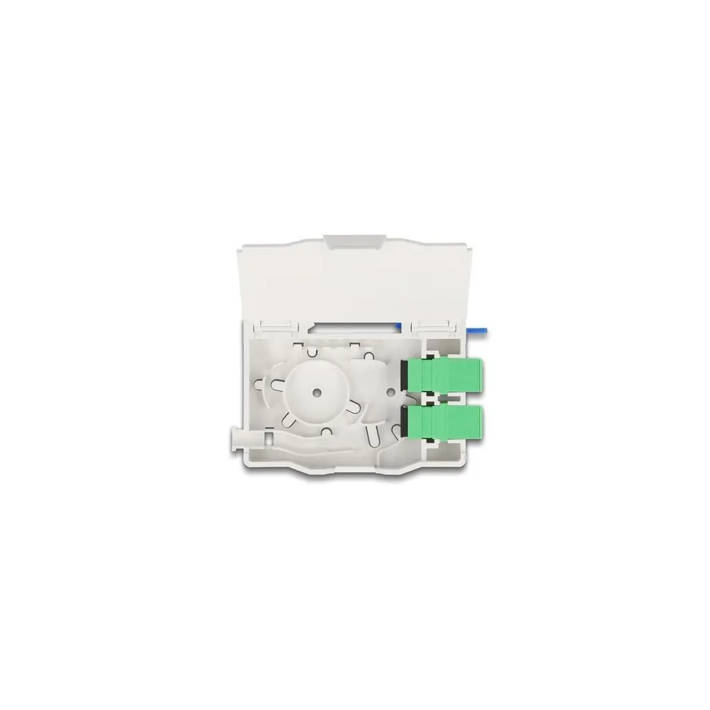 Boîtier de terminaison optique mural avec support épissure et 2 SC Simplex - 4