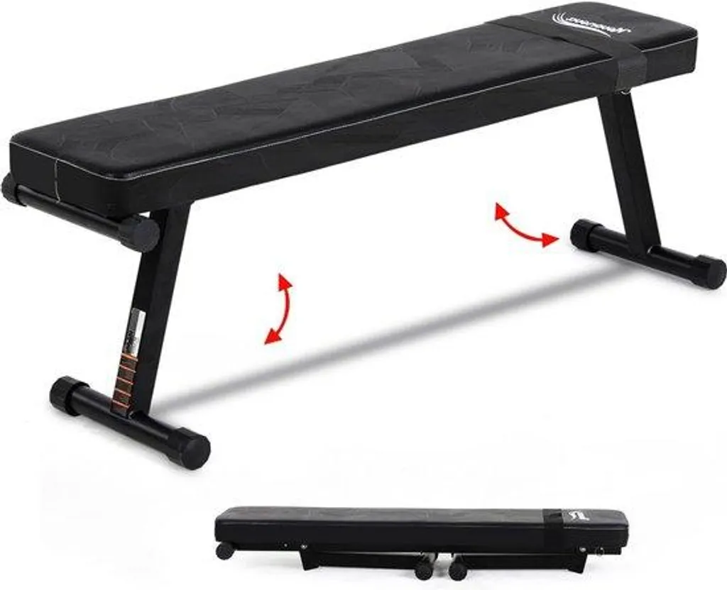 Banc de musculation pliable pour petit espace et entraînement complet