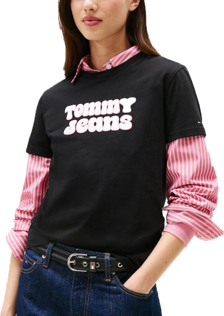 TOMMY JEANS TJW REG ESSENTIAL LOGO 2 Schwarz