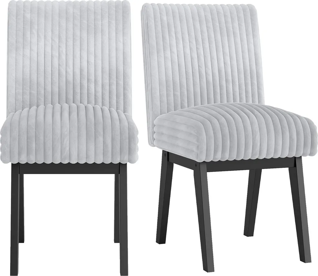 Chaises de table à manger COSTWAY pieds bois robuste charge 180 kg