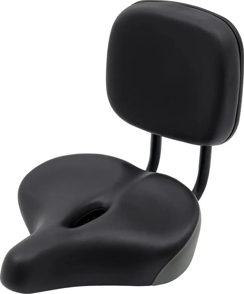 Selle large confortable 33x30cm avec dossier ajustable bleu ciel