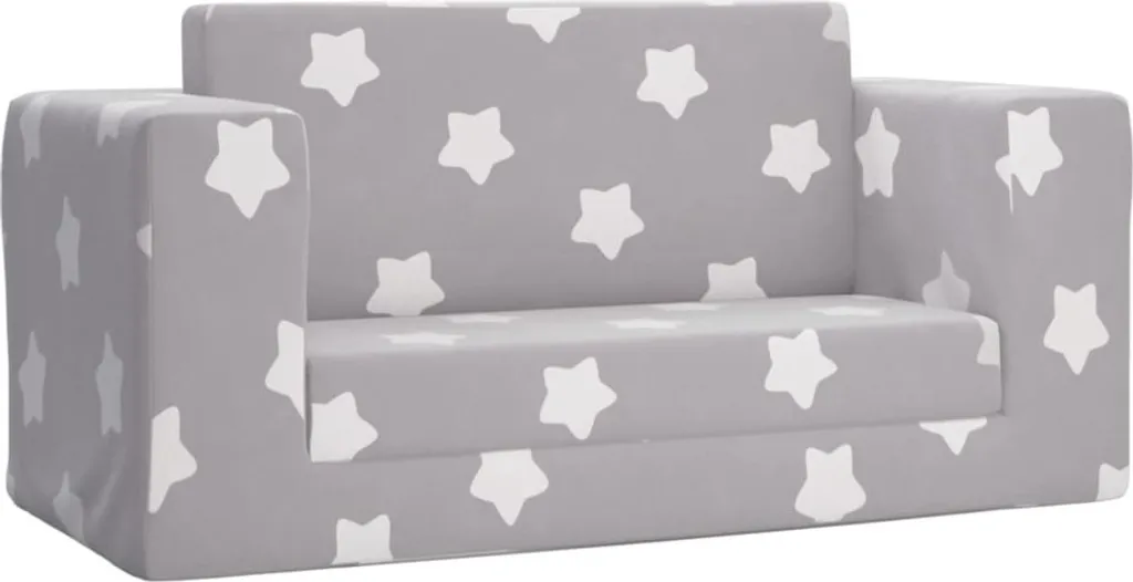 Sicurezza e Comfort: Divano Letto Bambini vidaXL in Peluche Grigio
