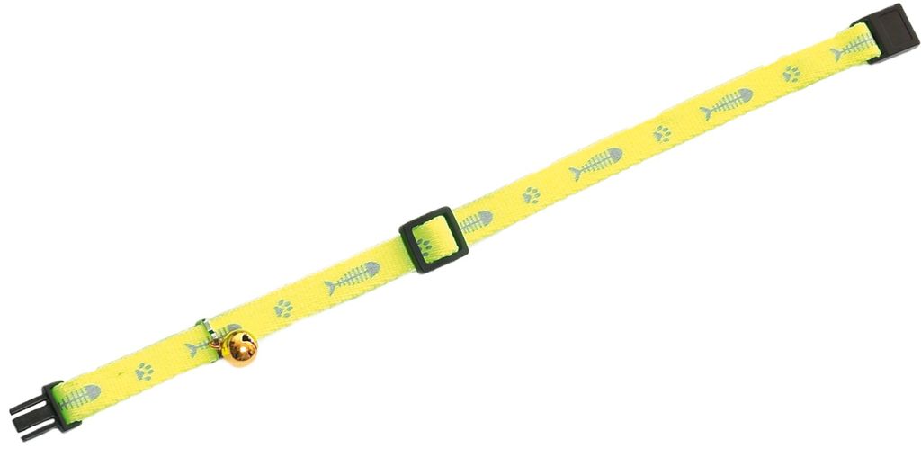 KARLIE Katzenhalsband "Art Sportiv", gelb, L: 20 - 30 cm, B: 10 mm