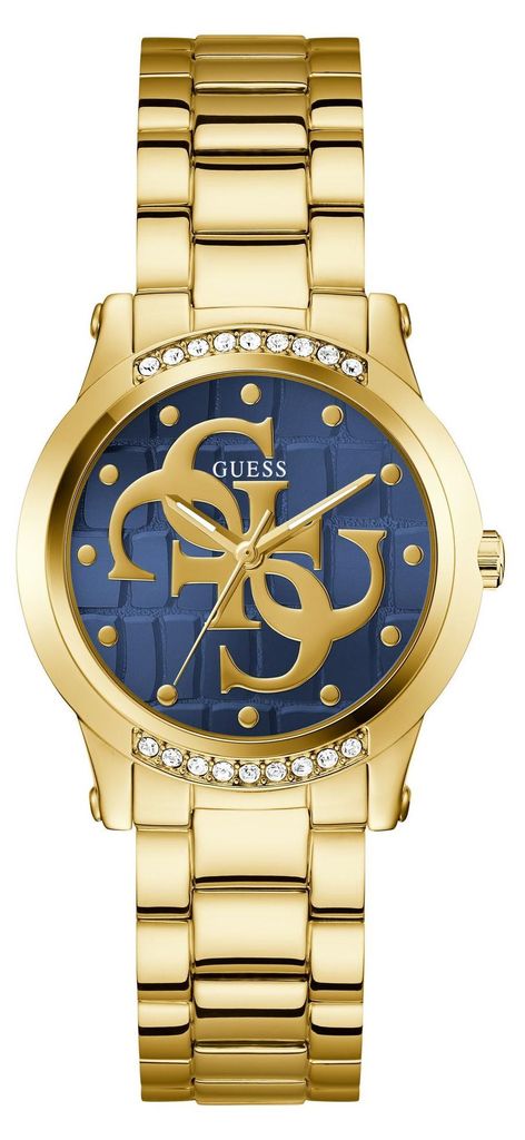 Guess Armbanduhr Damen Ladies Gold Tone Analog Watch Gold GW0861L6