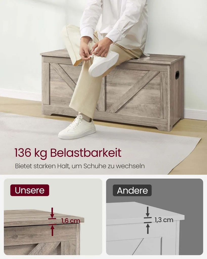 Fini le désordre dans l'entrée - Banc chaussures Rootz 100cm robuste - 5