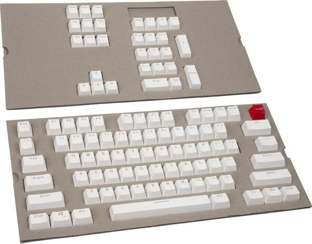 Touches de Rechange pour Clavier Gamer US Set 104 Pièces One Size Abs