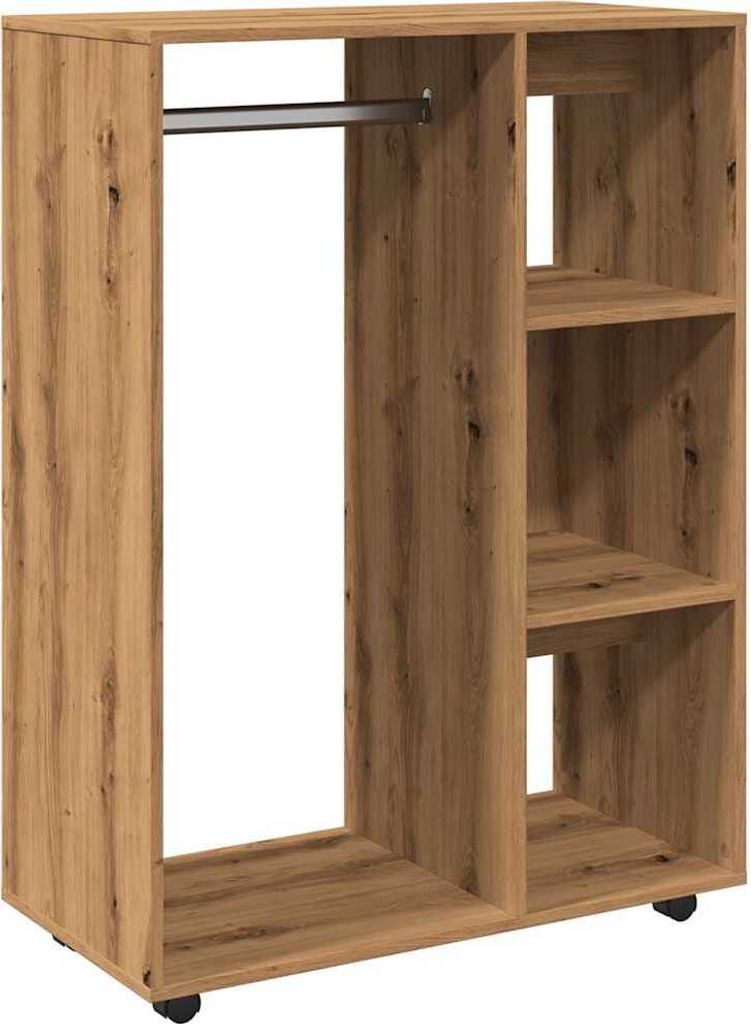 Kleiderständer Artisan-Eiche 80x40x110 cm Holzwerkstoff