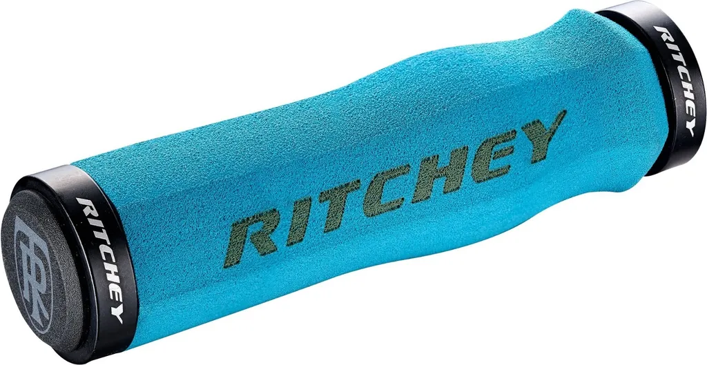 Poignées VTT avec Verrouillage Ritchey WCS TrueGrip 33mm Bleu Ciel 129mm