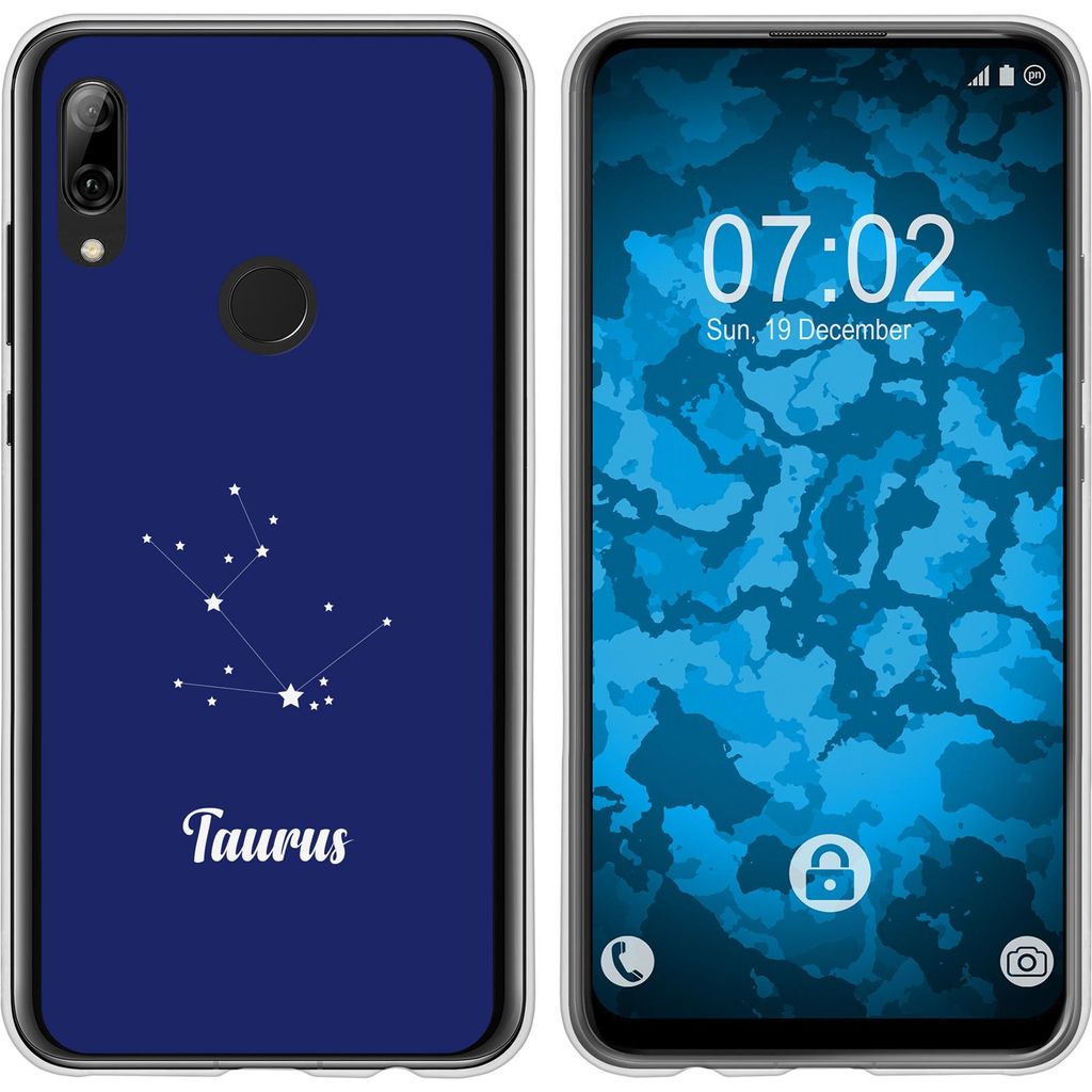 PhoneNatic Case kompatibel mit Huawei P Smart Z Silikon-Hülle SternzeichenTaurus M8