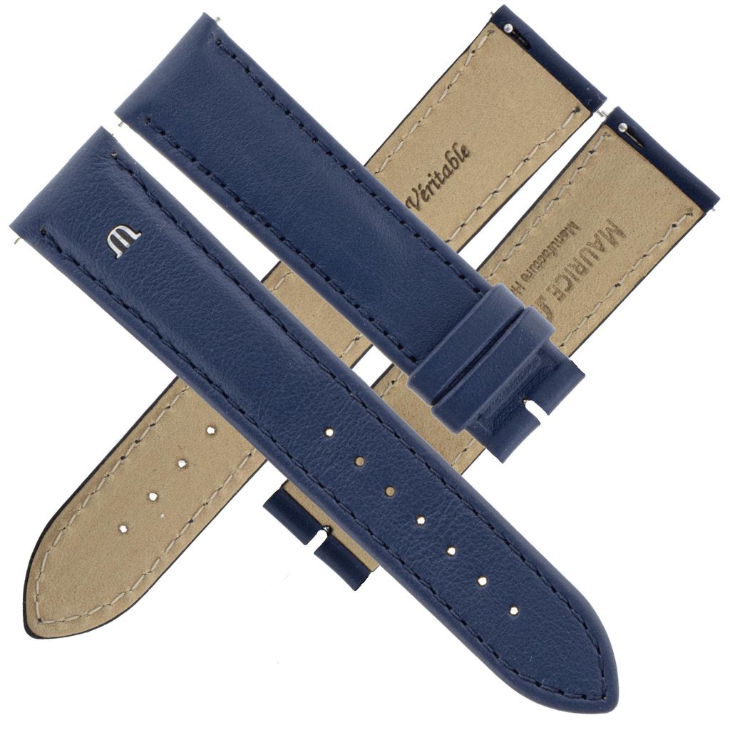 Maurice Lacroix Uhrenarmband Eliros blau 20 mm | Logo Produktbild 