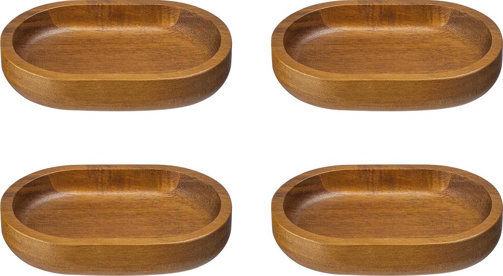 BUTLERS Seifenschale ACACIA 4er-Set