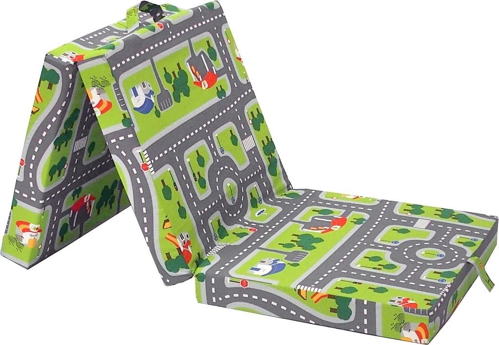Materasso pieghevole - Verde - Grigio - 70 x 190 cm - Play Immagine del prodotto 