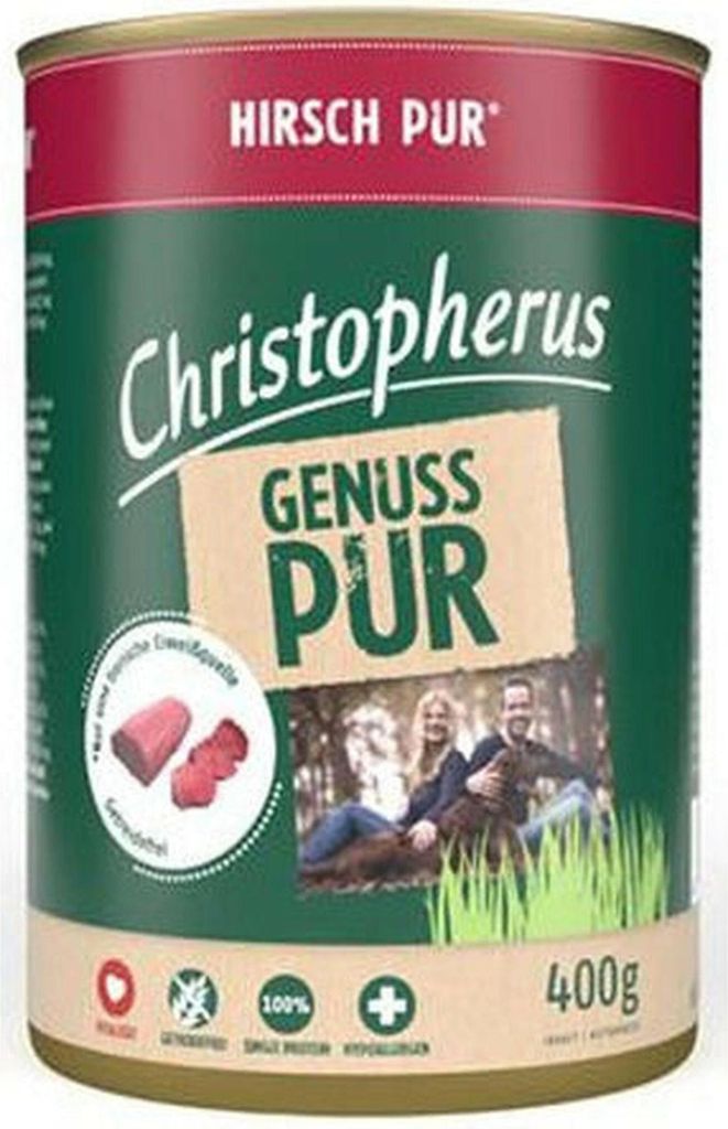 Christopherus Pur - Hirsch 400 g, Adult, jede Rasse, Produktbild 