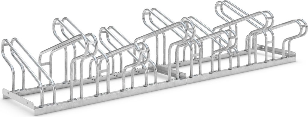 Fahrradständer Bügelparker 2162 | 12 Räder zweiseitig | RA 350mm