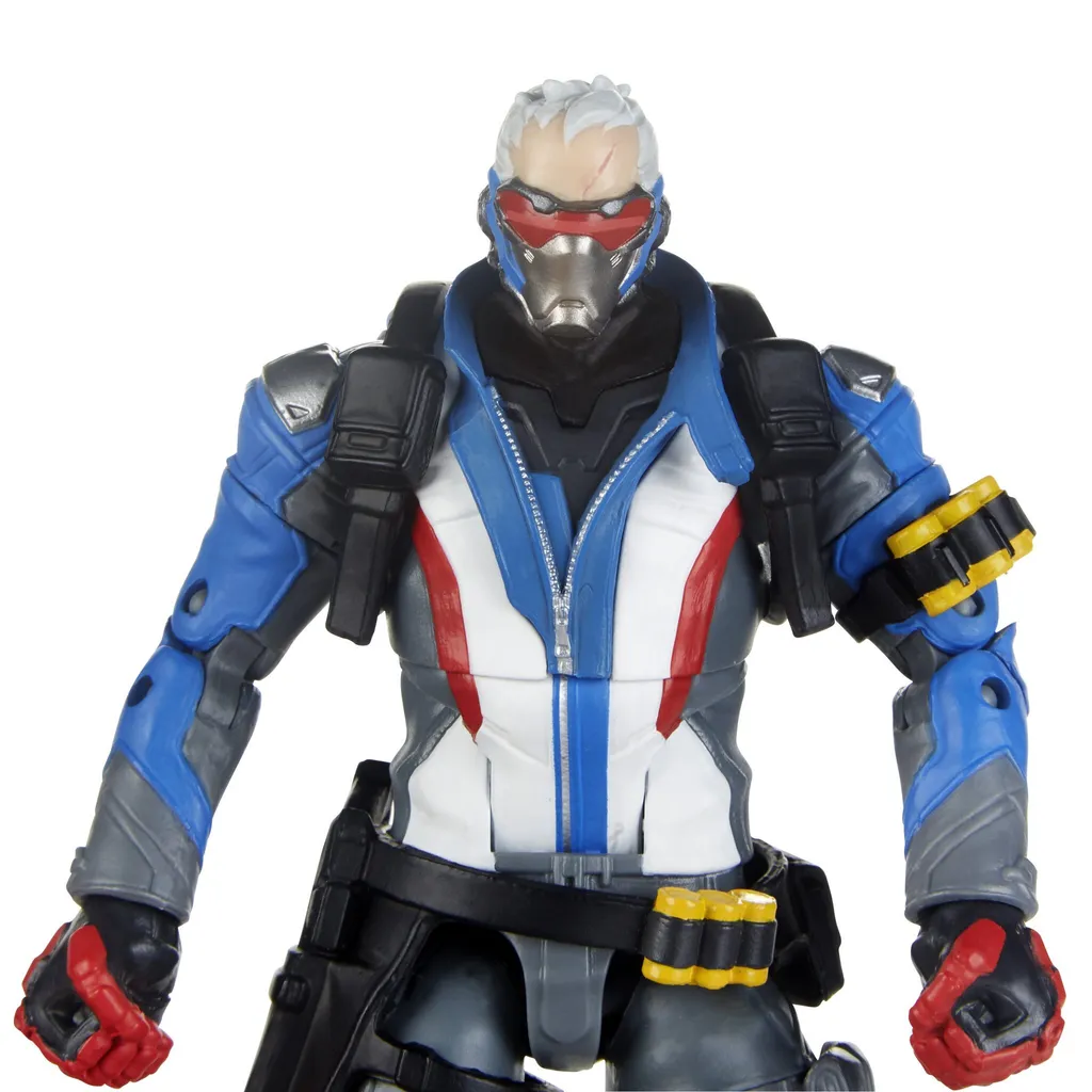 Pack 2 Figurines Articulées Overwatch Ana et Soldier 76 Collection 15cm
