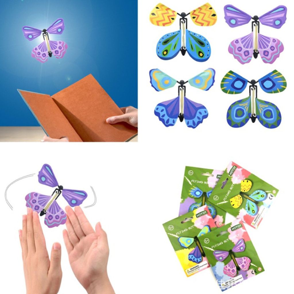 10x Magic Butterfly magischer fliegender Schmetterling Magischer Spielzeug Trick 