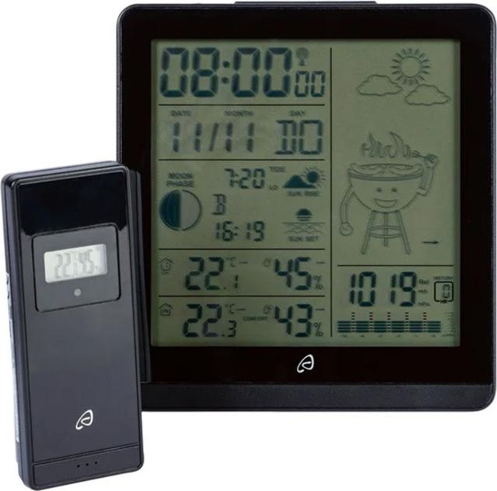 AURIOL® Funk-Wetterstation, mit Außensensor und Produktbild 