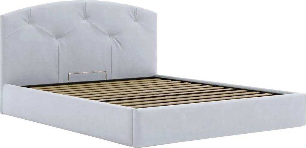 Buffet Poli Blanc Brillant 207x43x86h cm avec 2 Étagères - Made in Italy