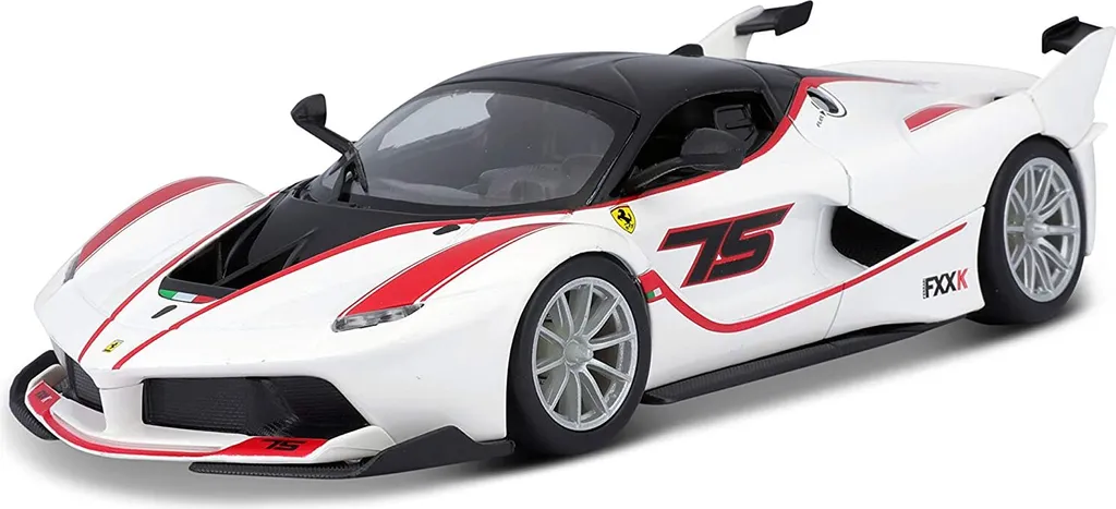 Modèle d'Exposition Ferrari FXX-K #75 Blanche 1:24 Bburago - Décoration Bureau