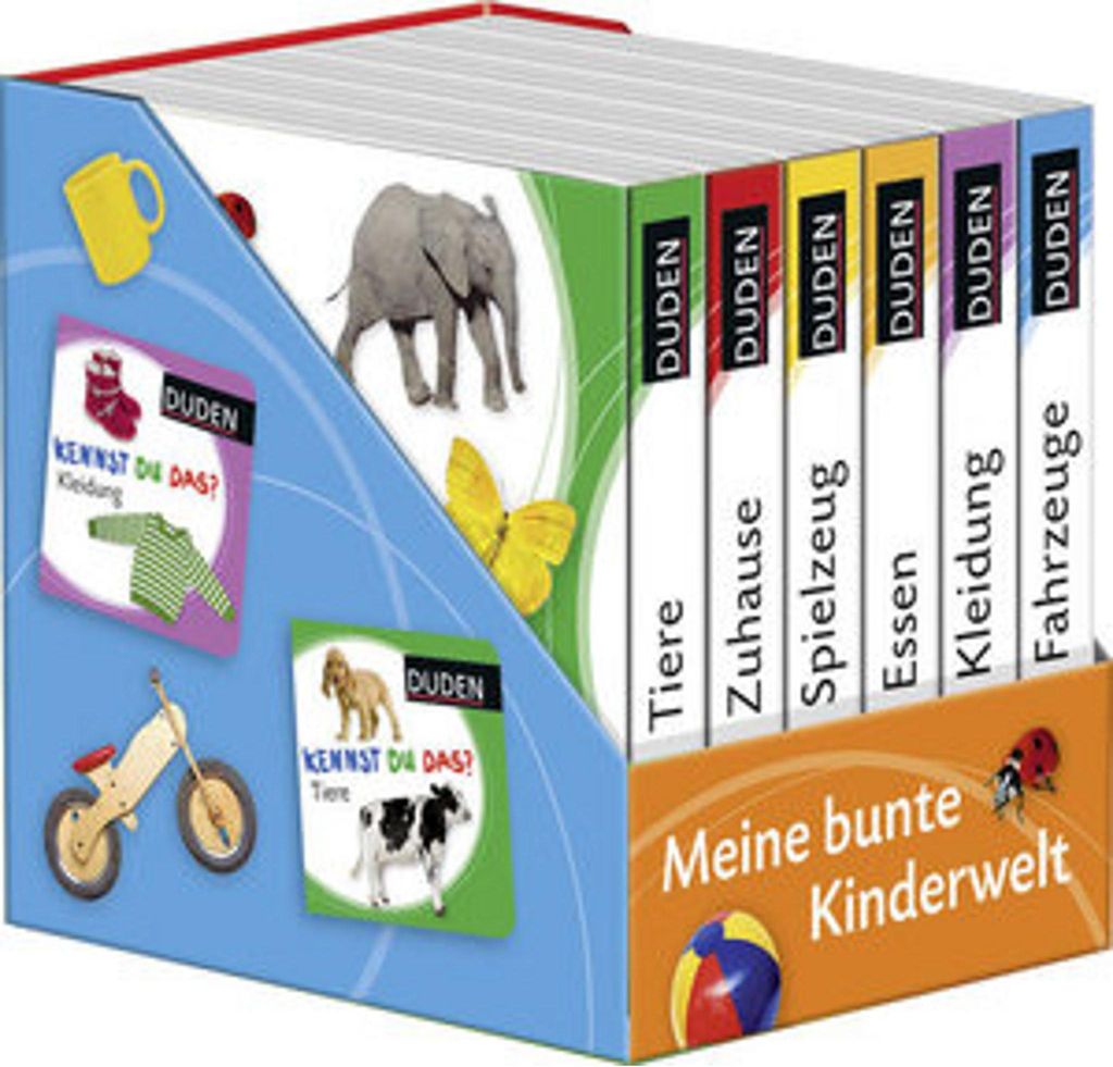 Duden 12+: Kennst du das? Meine bunte Kinderwelt (Würfel): 6 Mini-Bücher