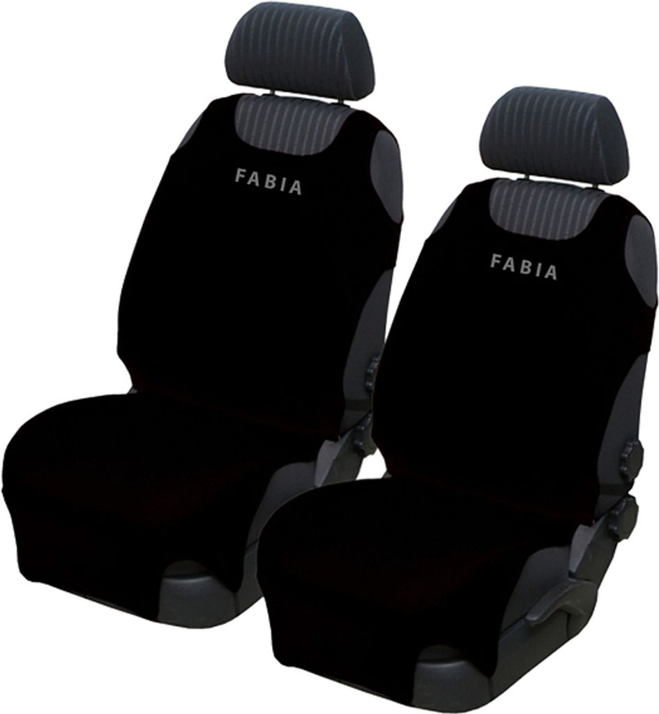 Autositzbezüge FABIA schwarz 2St.