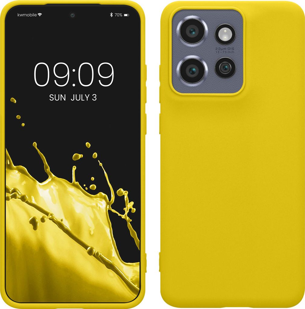 kwmobile Hülle kompatibel mit Motorola Edge 60 Neo / Edge 50 Neo / ThinkPhone 25 Hülle - weiches TPU Silikon Case - Cover geeignet für kabelloses