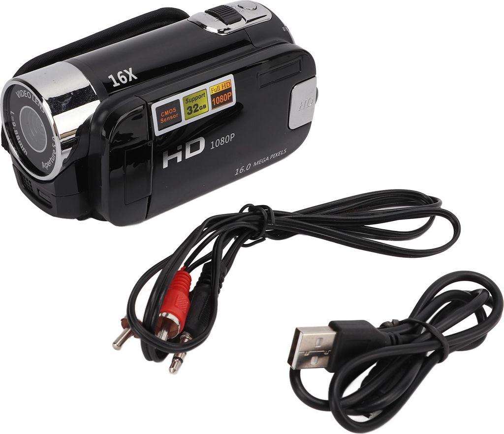 Kamera wideo Rejestrator Full HD Obrót o 270° Kolorowy Zdjęcie produktu 