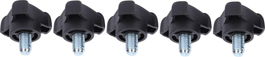 5 Stück M8 Kunststoff-Dreieckbogen-Griffschrauben, handgedrehter Verriegelungsbolzen, 18 mm