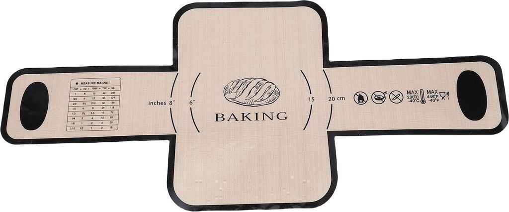Silikon-Brotkasten-Einlage, wiederverwendbar, antihaftbeschichtet, hitzebeständig, Schlingenheber, Teigtransferwerkzeug zum Backen, Schwarz, 0,4 m...