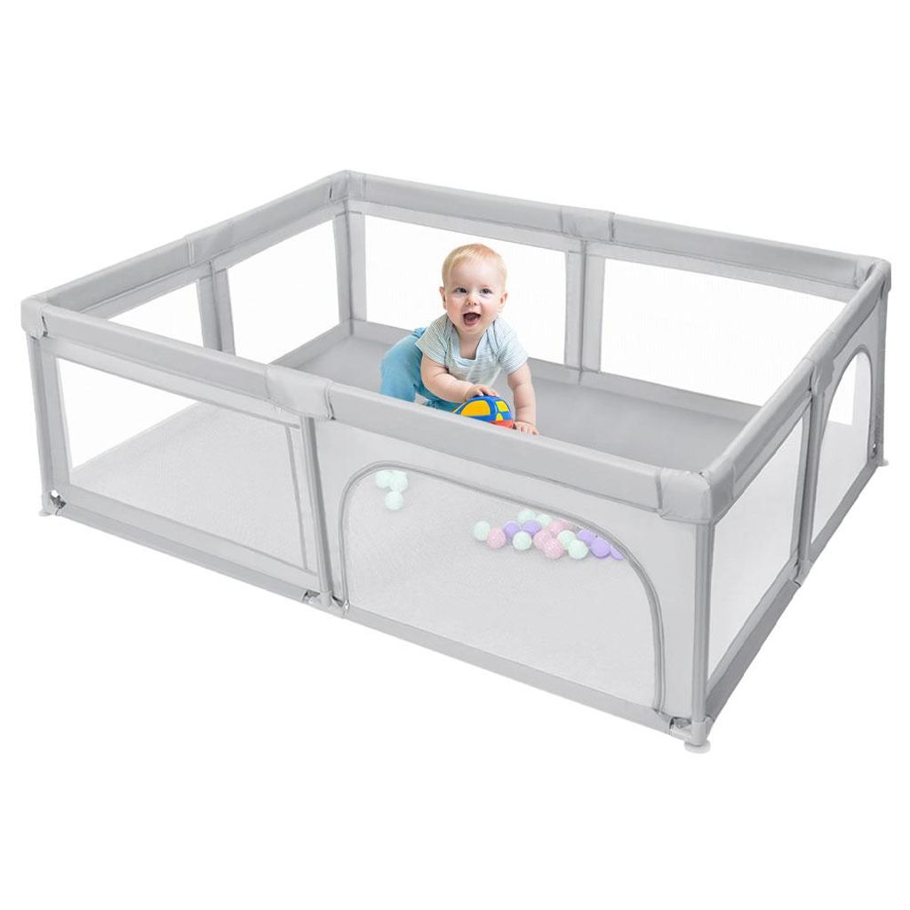 Baby Laufgitter mit 50 Kugel 205x147x66cm Aktivitätszentrum Produktbild 