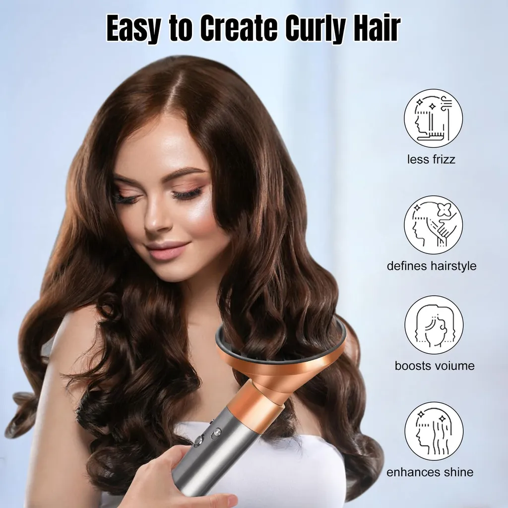 Diffuseur Volume pour Styler Dyson Airwrap HS01 HS05 Or - Style Pro - 7