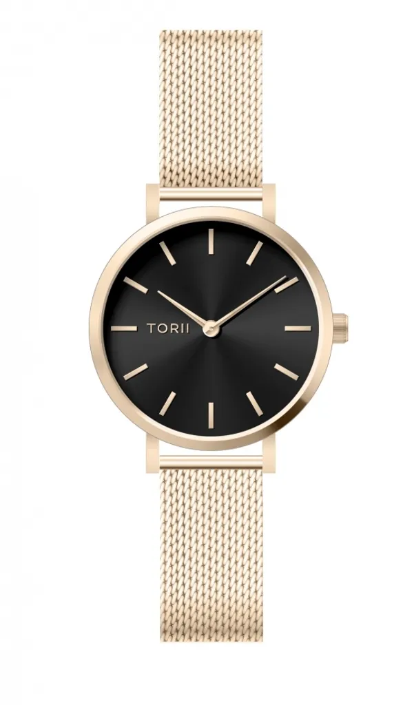 Montre TORII Or Rose L28LS.BL - Cadran Minimaliste et Style Classique