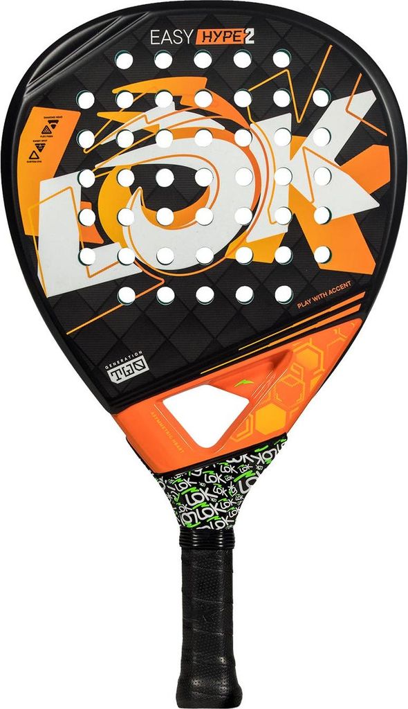 Lok Easy Hype Gen2 2025 Padelschläger Orange 360-375 gr Orange 360-375 gr