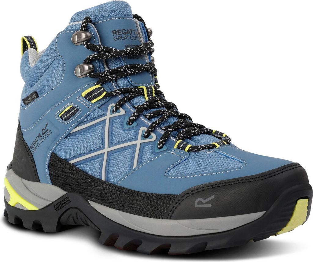 Regatta - Damen Wanderstiefel "Samaris III" RG10015 (37 EU) (Kronenblau/Leuchtend Limone)